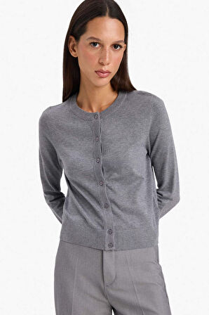 Regular Fit Bisiklet Yaka Hırka