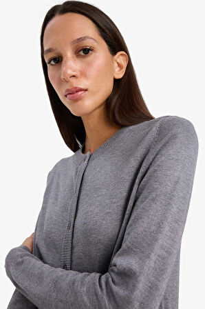 Regular Fit Bisiklet Yaka Hırka