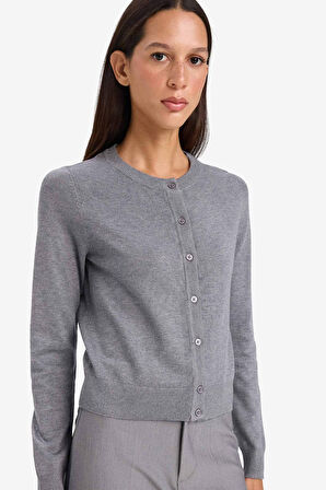 Regular Fit Bisiklet Yaka Hırka