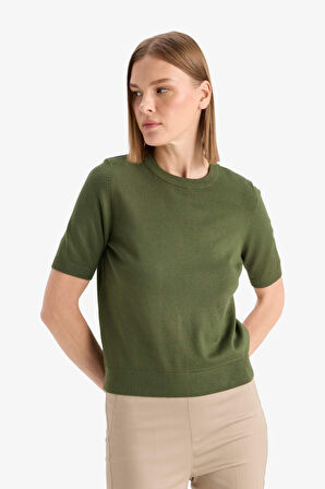 Regular Fit Bisiklet Yaka Kazak