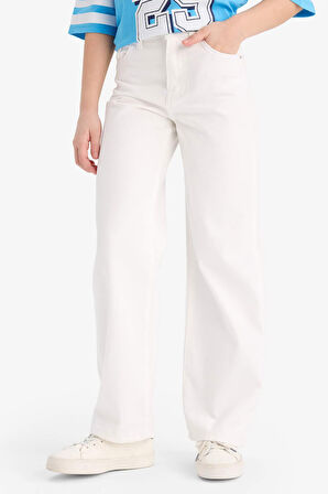 Kız Çocuk 90's Wide Leg Geniş Paça Jean Pantolon