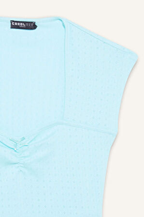 DeFacto Coool Fitted Crop Kısa Kollu Tişört F2238AX25SMTR516