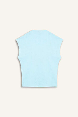 DeFacto Coool Fitted Crop Kısa Kollu Tişört F2238AX25SMTR516