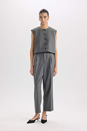 DeFacto Bisiklet Yaka Basic Düz Düğmeli BlazerYelek E0571AX24AUAR220