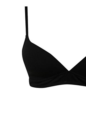 DeFacto Dantel Detaylı Pamuklu Comfort Pedli Bra-Fall in Love X9027AZ25SPBK81