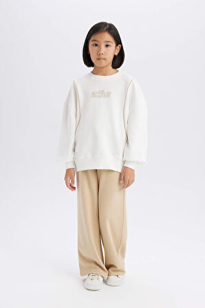 DeFacto Kız Çocuk Wide Leg Geniş Paça Eşofman Altı D9621A825SMBG203