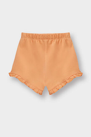Kız Bebek Beli Lastikli Pike Şort