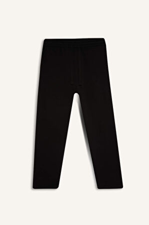DeFacto Regular Fit Eşofman Altı Basic Düz Cepli Beli Bağcıklı Düz Paça D7836AX25SPBK81