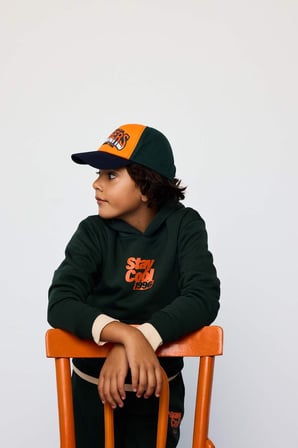 Erkek Çocuk Kapüşonlu Baskılı İçi Yumuşak Tüylü Sweatshirt 