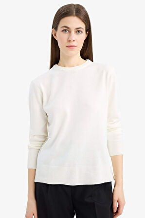 Relax Fit Bisiklet Yaka Triko Kazak