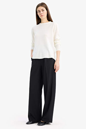 Relax Fit Bisiklet Yaka Triko Kazak