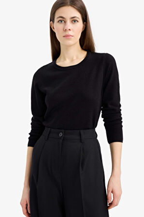 Regular Fit Bisiklet Yaka Triko Kazak