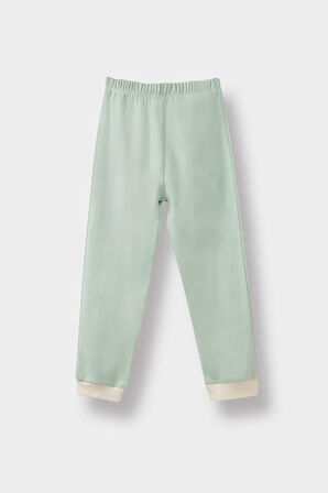 Kız Bebek 4'lü Pijama Takımı Baskılı Uzun Kollu Üst Uzun Alt