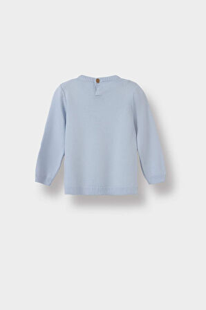 Erkek Bebek Bisiklet Yaka Kazak