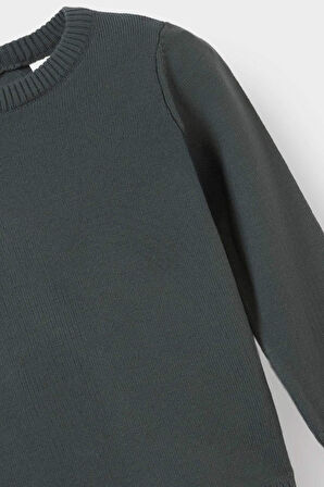 Erkek Bebek Bisiklet Yaka Kazak