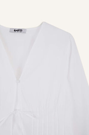 Regular Fit Poplin Uzun Kollu Tunik