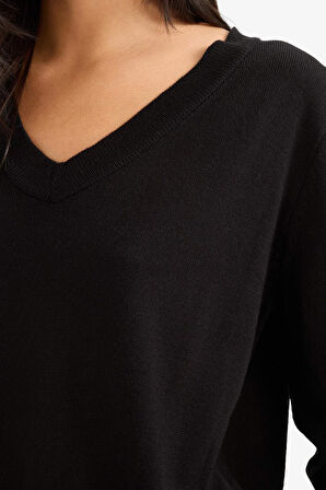 Relax Fit V Yaka Triko Kazak