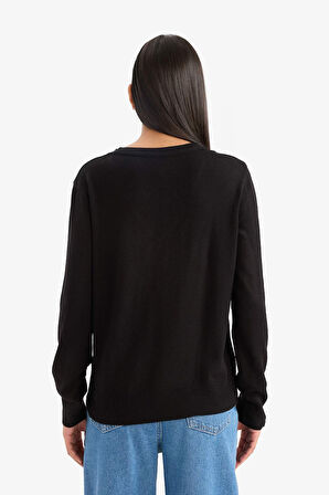 Relax Fit V Yaka Triko Kazak