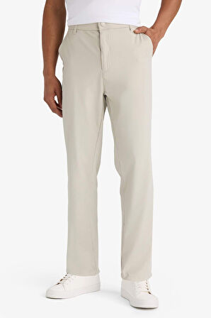 DeFactoFit Slim Fit Dar Kesim Standart Paça Dokuma Sporcu Pantolon