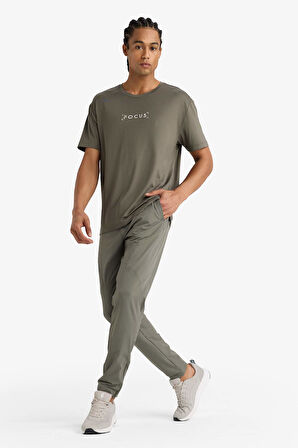 DeFactoFit Slim Fit Dar Kesim Çift Cepli Dokuma Jogger Eşofman Altı