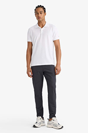 DeFactoFit Slim Fit Dar Kesim Çift Cepli Dokuma Jogger Eşofman Altı