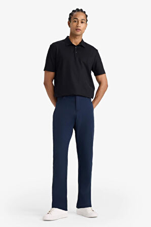 DeFactoFit Slim Fit Dar Kesim Standart Paça Dokuma Sporcu Pantolon