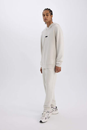 DeFactoFit Standart Fit Sporcu Jogger Eşofman Altı Skuba Dalgıç Kumaş Beli Bağcıklı Lastikli Paça D7525AX25SPBG721