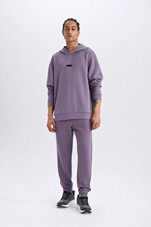 DeFactoFit Standart Fit Kapüşonlu Skuba Dalgıç Kumaş Sporcu Sweatshirt D7364AX25SPPR506