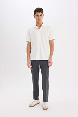 DeFacto Regular Fit Polo Yaka Yazlık Kısa Kollu Gömlek E1211AX25SMER85