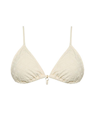 DeFacto Regular Fit Nakışlı Brode Üçgen Bikini Üstü-Fall in Love B6894AX25SMER103
