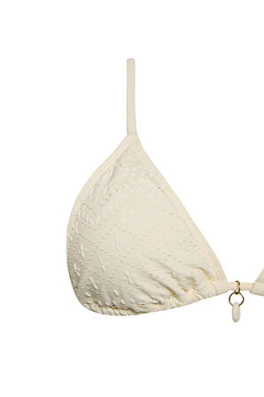 DeFacto Regular Fit Nakışlı Brode Üçgen Bikini Üstü-Fall in Love B6894AX25SMER103