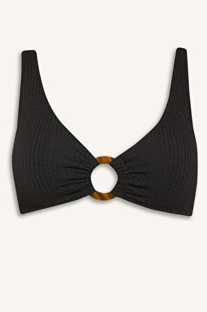 DeFacto Regular Fit Bürümcük Bikini Üstü-Fall in Love B6903AX25SMBK81