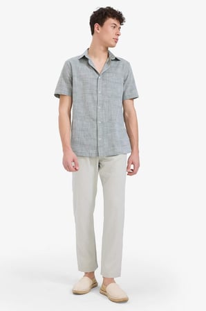 DeFacto Relax Fit Rahat Kesim Dar Paça Keten Karışımlı Yazlık Pantolon C1140AX25SMKH494