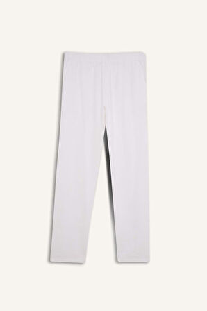 Relax Fit Rahat Kesim Dar Paça Keten Karışımlı Yazlık Pantolon