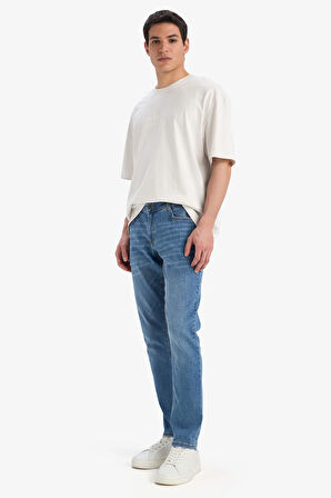 DeFacto Carlo Skinny Fit Ekstra Dar Kalıp Normal Bel Ekstra Dar Paça Jean Pantolon E2743AX25SPNM28