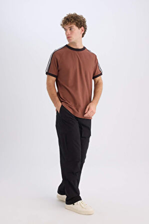 DeFacto %100 Pamuk Regular Fit Bisiklet Yaka Kısa Kollu Pike Tişört C2563AX25SPBN326