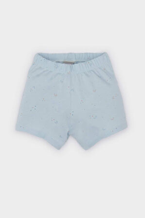 DeFacto Erkek Bebek Pijama Takımı Baskılı Kısa Kollu Penye Üst Beli Lastikli Şort E1184A525HSBE343