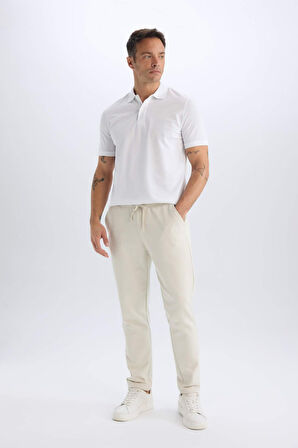 DeFacto Jogger Pantolon Basic Düz Beli Bağcıklı Cepli Düz Paça C6022AX25SPBG74
