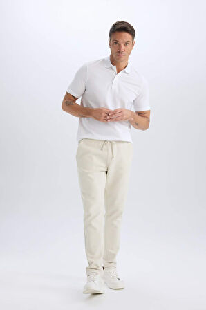DeFacto Jogger Pantolon Basic Düz Beli Bağcıklı Cepli Düz Paça C6022AX25SPBG74