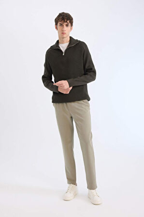 DeFacto Jogger Pantolon Basic Düz Beli Bağcıklı Cepli Düz Paça C6022AX25SPKH454