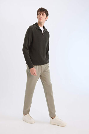 DeFacto Jogger Pantolon Basic Düz Beli Bağcıklı Cepli Düz Paça C6022AX25SPKH454