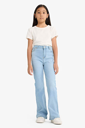 Kız Çocuk Flare Fit İspanyol Paça Jean Pantolon