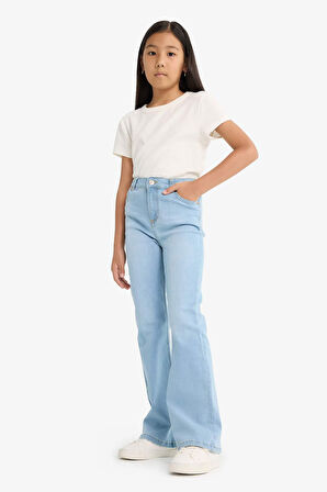 Kız Çocuk Flare Fit İspanyol Paça Jean Pantolon