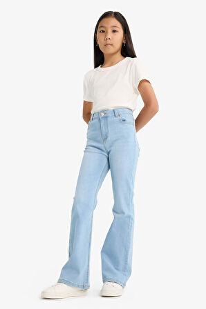 Kız Çocuk Flare Fit İspanyol Paça Jean Pantolon