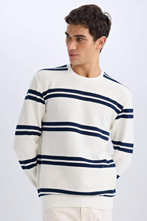 Regular Fit Bisiklet Yaka Sweatshirt