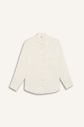 Regular Fit Plaj Gömleği-Fall in Love