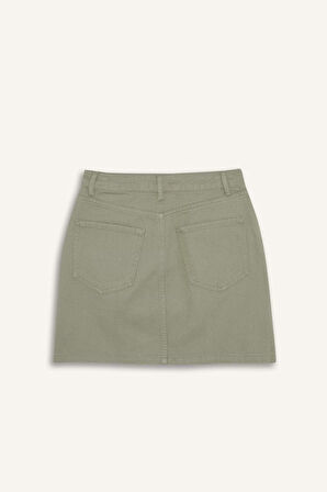 Coool Normal Bel Gabardin Mini Etek