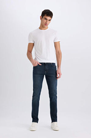 Pedro Slim Fit Dar Kalıp Normal Bel Dar Paça Jean Pantolon
