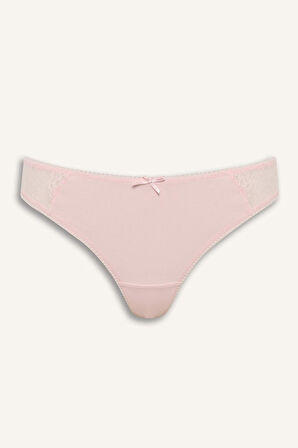 Fall in Love Dantel Detaylı 3'lü Askılı Slip Külot