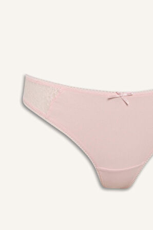 Fall in Love Dantel Detaylı 3'lü Askılı Slip Külot